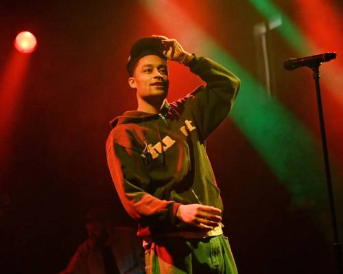 South London rapper Loyle Carner at the El Rey, Los Angelesby Martin Worster Photography
